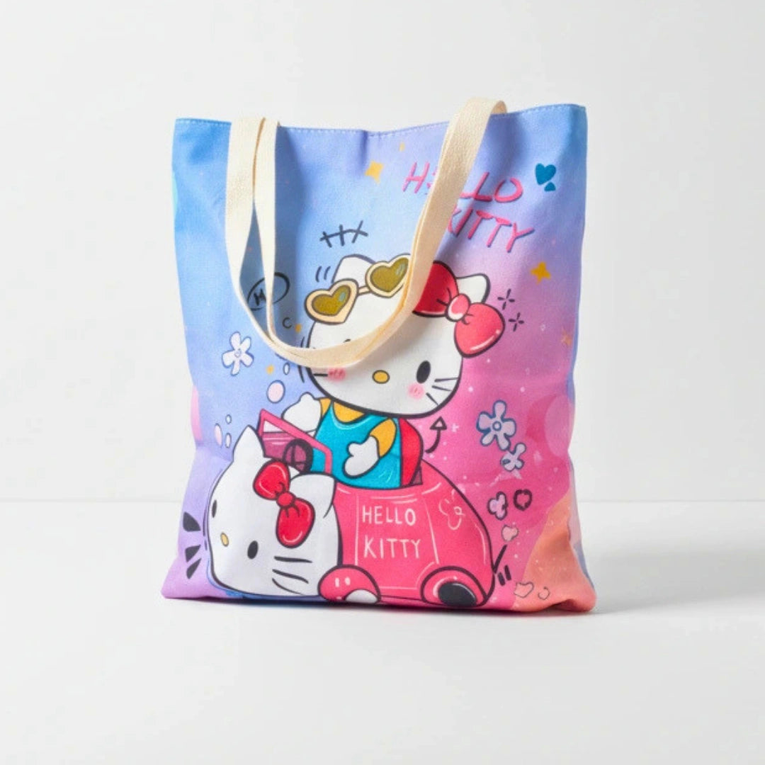 Bolsa Tote Hello Kitty Auto Rosa | 37 x 33 cm