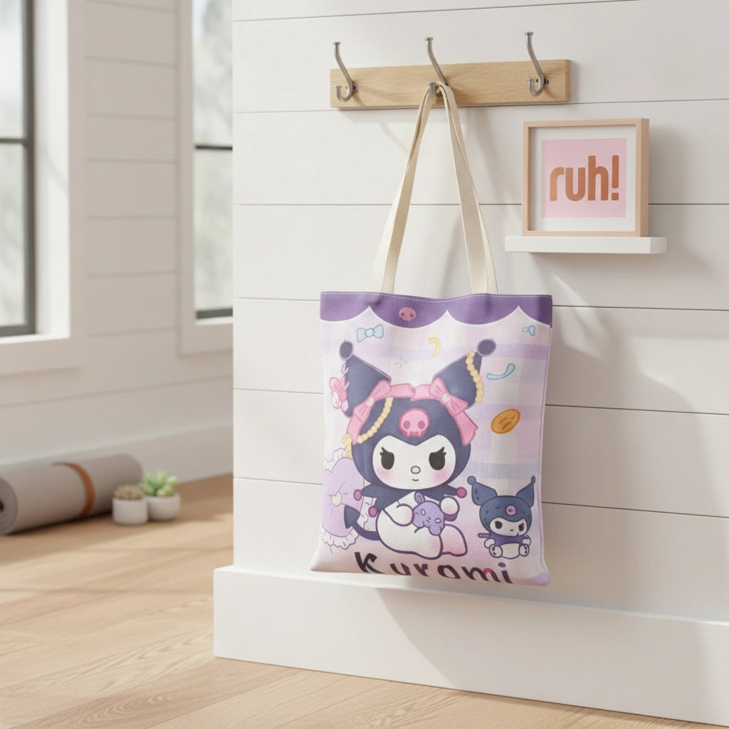 Bolsa Tote Kuromi Jewel | 37 x 33 cm