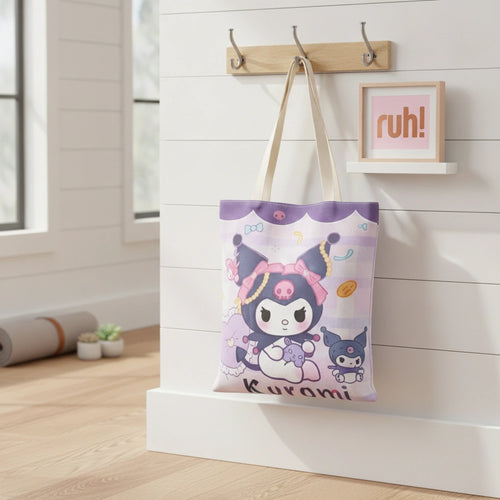 Bolsa Tote Kuromi Jewel | 37 x 33 cm