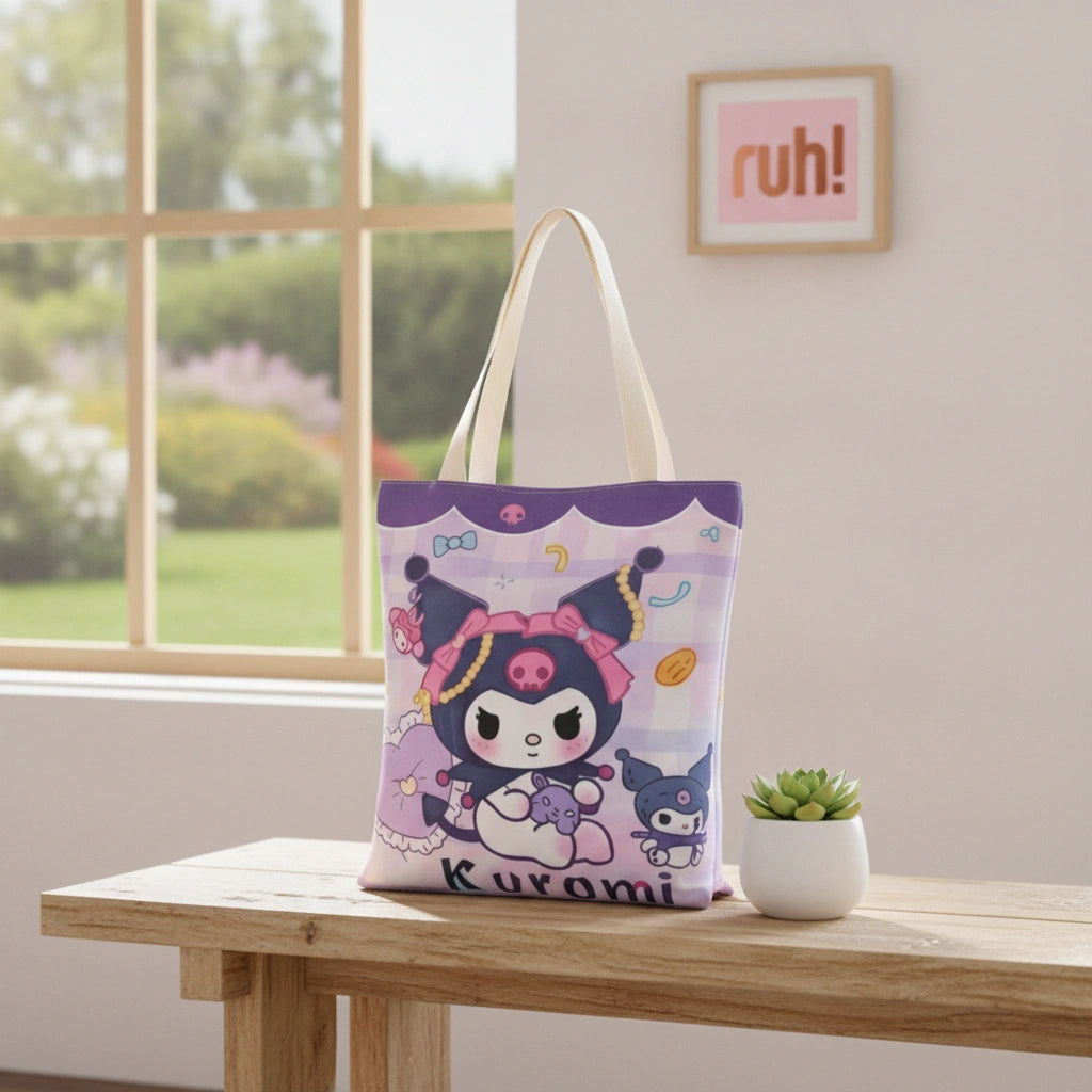 Bolsa Tote Kuromi Jewel | 37 x 33 cm