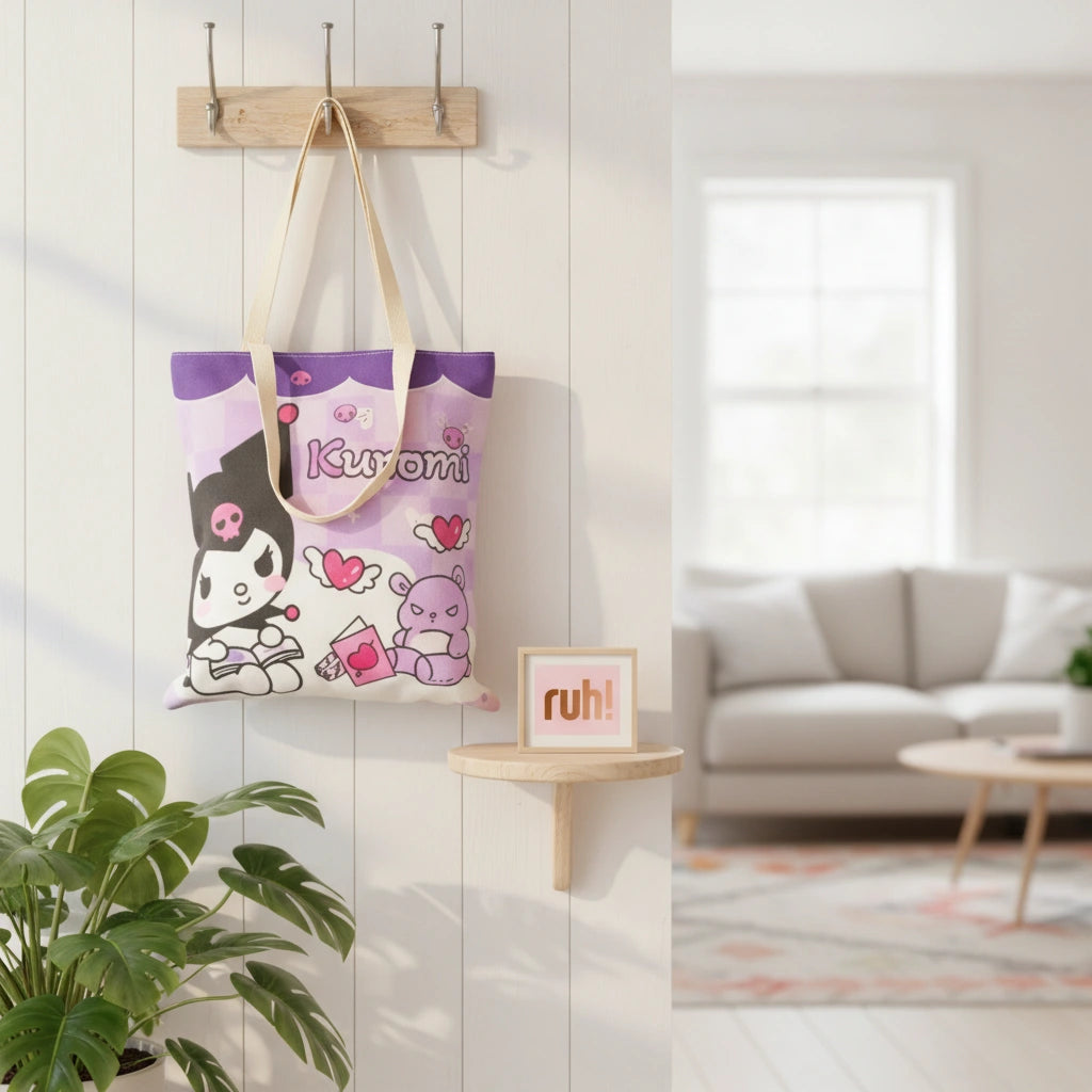 Bolsa Tote Kuromi Love | 37x33 cm
