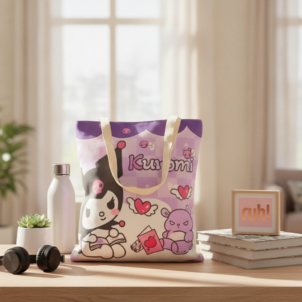 Bolsa Tote Kuromi Love | 37x33 cm