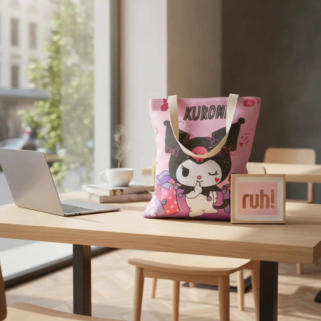 Bolsa Tote Kuromi Regalos | 37 x 33 cm