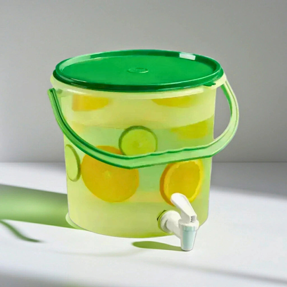 Bote Dispensador Verde con Llave y Asa | 5 L