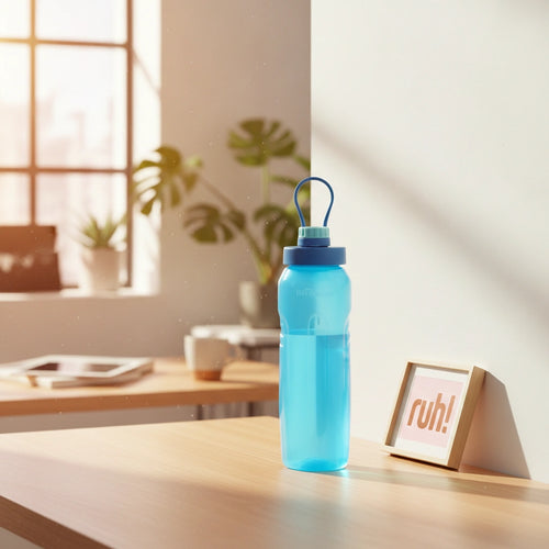 Botella Aqua 1 Litro Asa Abatible Libre BPA