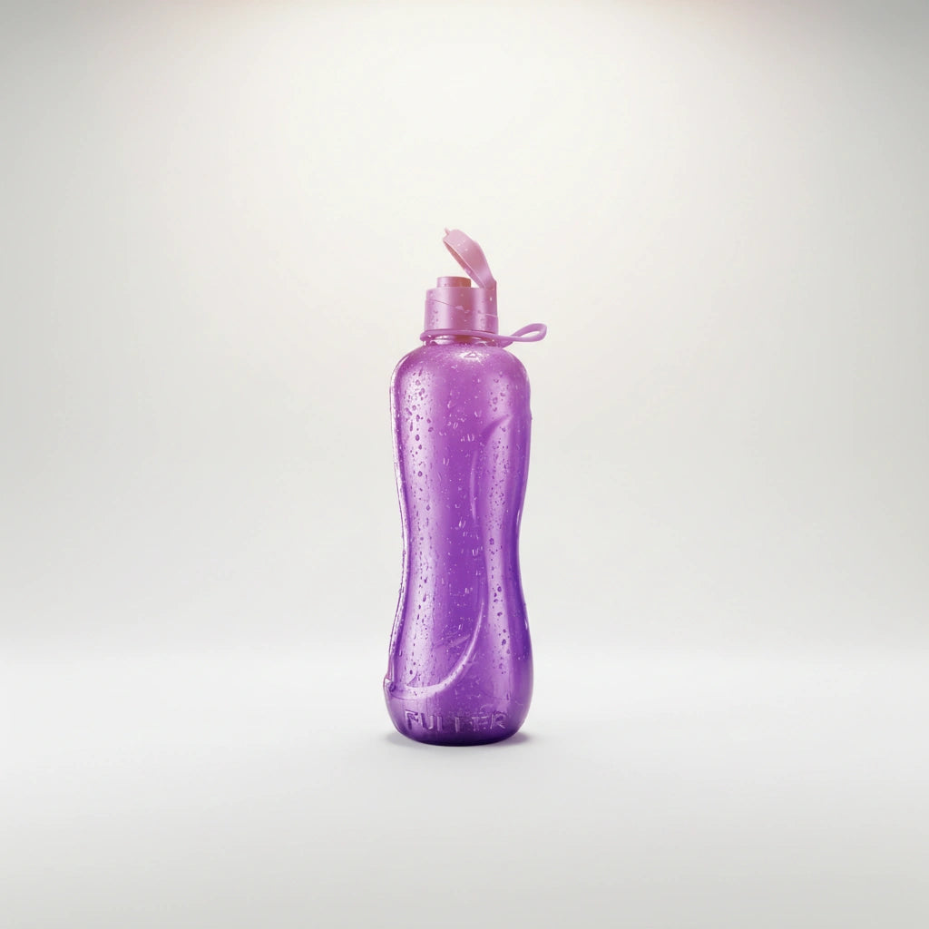 Botella Jumbo Morada 2 Litros Flip Top con Asa