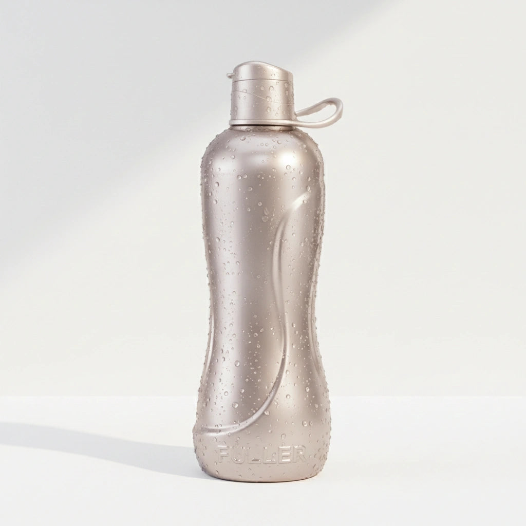 Botella Jumbo Plata 2 Litros Flip Top con Asa