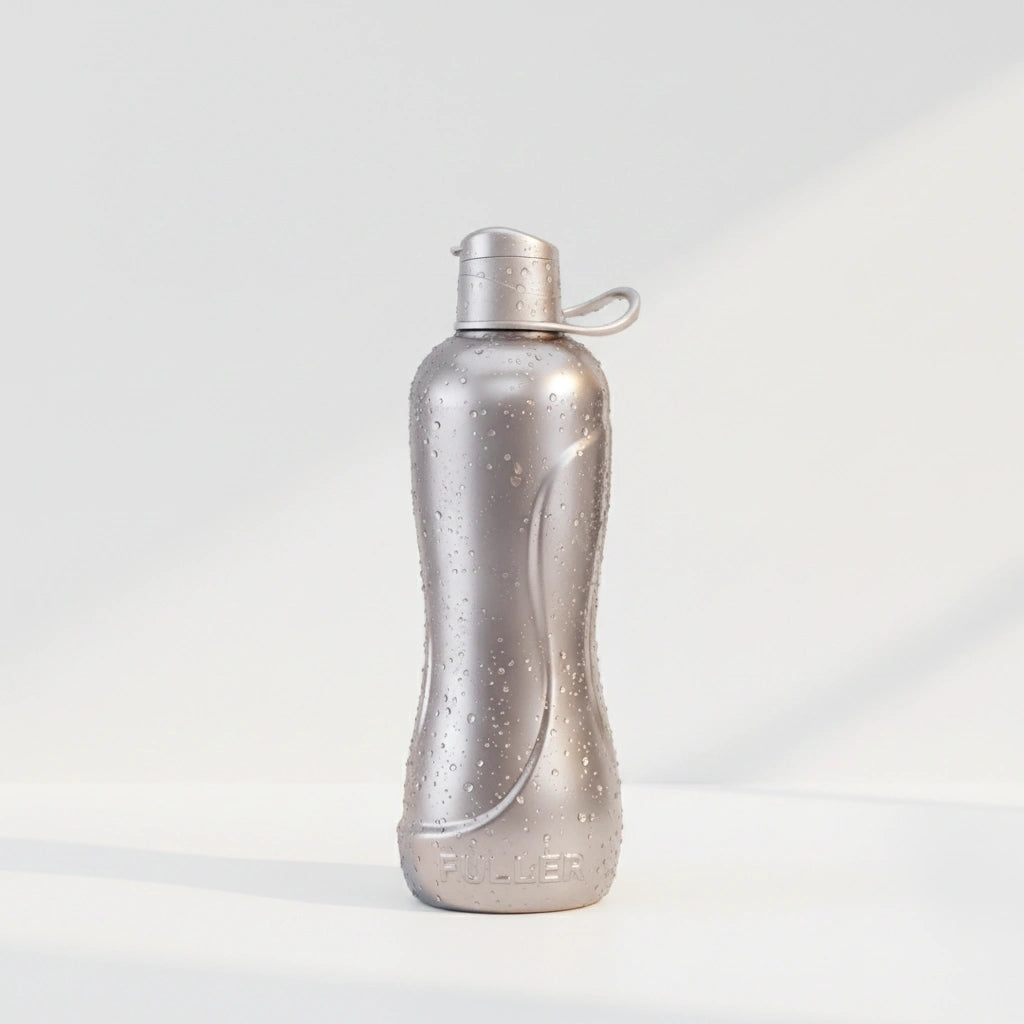 Botella Jumbo Plata 2 Litros Flip Top con Asa