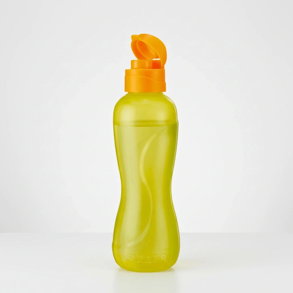 Botella Reutilizable Amarillo 500ml Tapa Flip Top