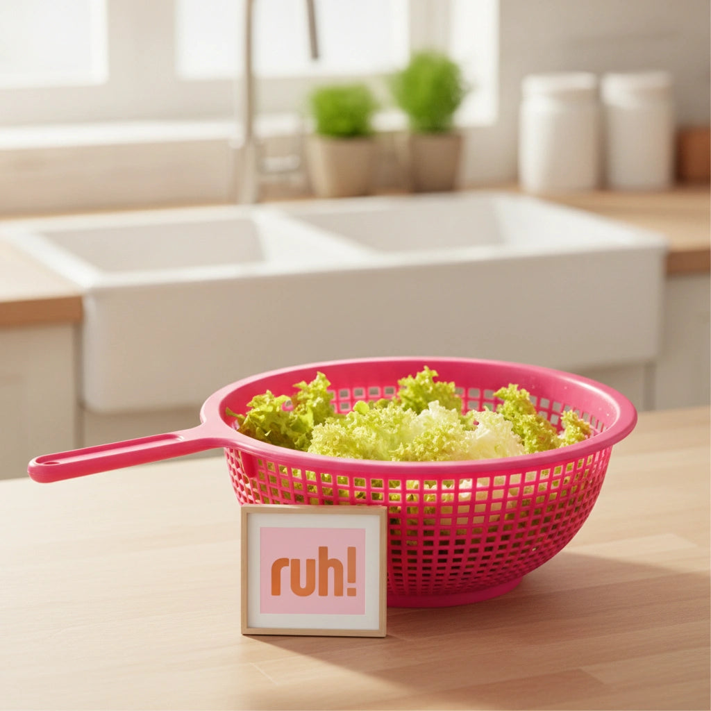 Colador de Plástico Fucsia | Pasta y Verduras | 26.5 cm