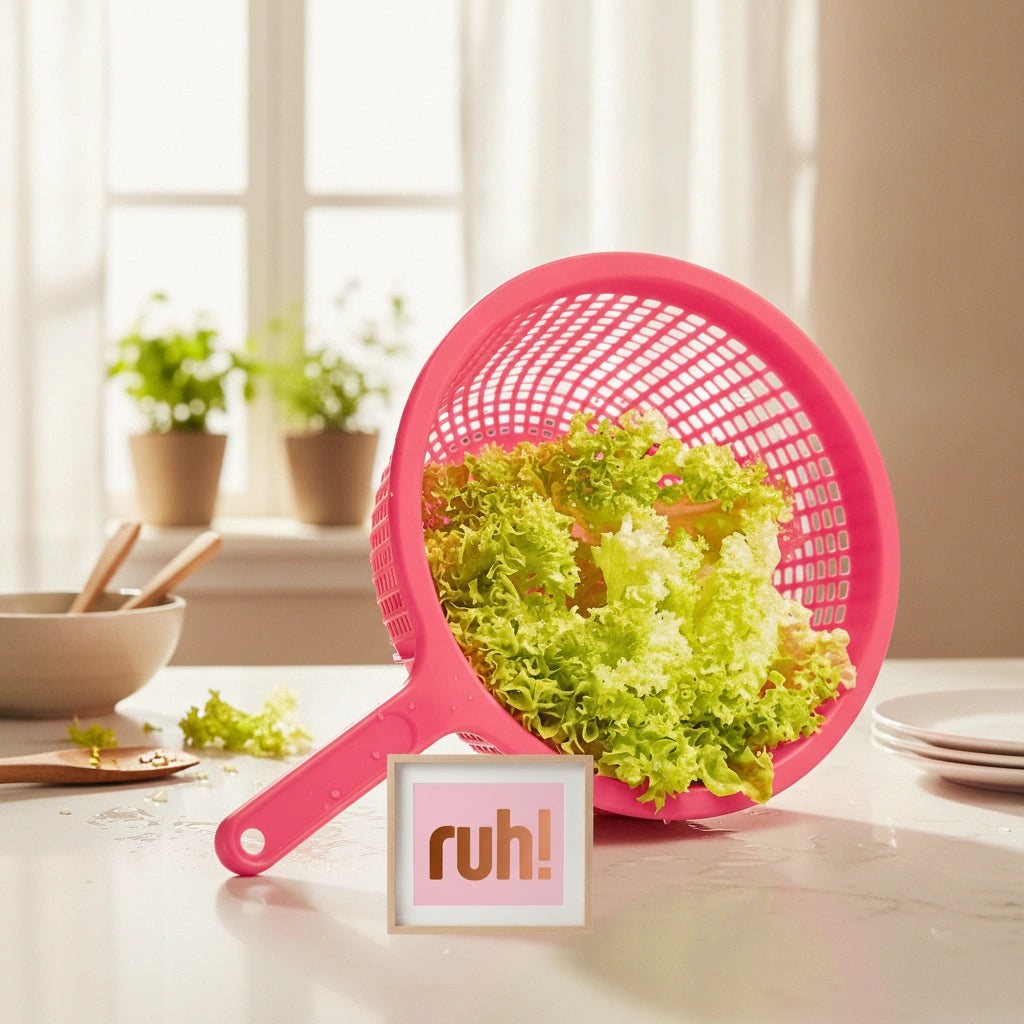 Colador de Plástico Fucsia | Pasta y Verduras | 26.5 cm