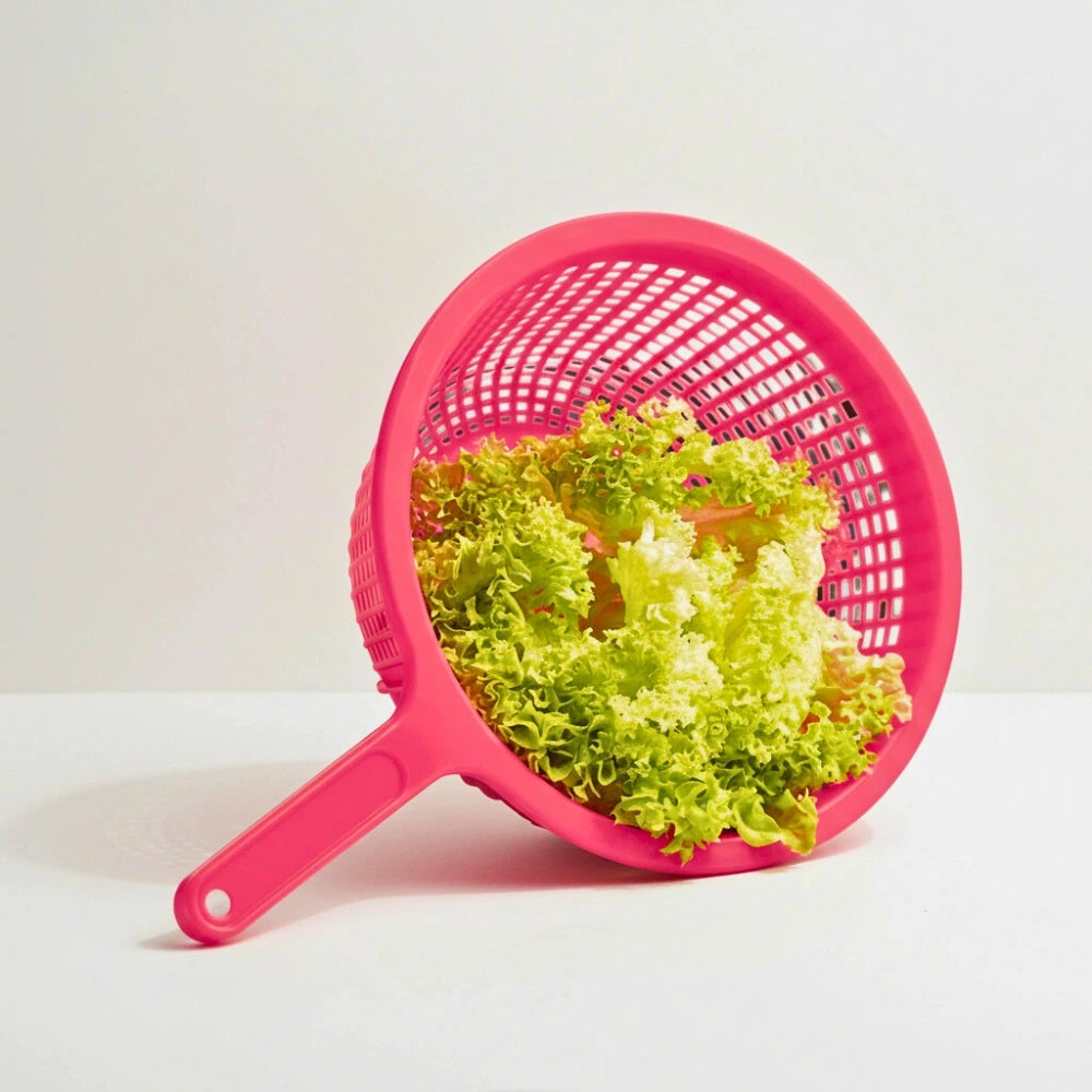 Colador de Plástico Fucsia | Pasta y Verduras | 26.5 cm