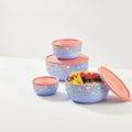Combo de Contenedores Redondos Sweet Multicolor | 180 ml, 450 ml, 1 L y 1.2 L