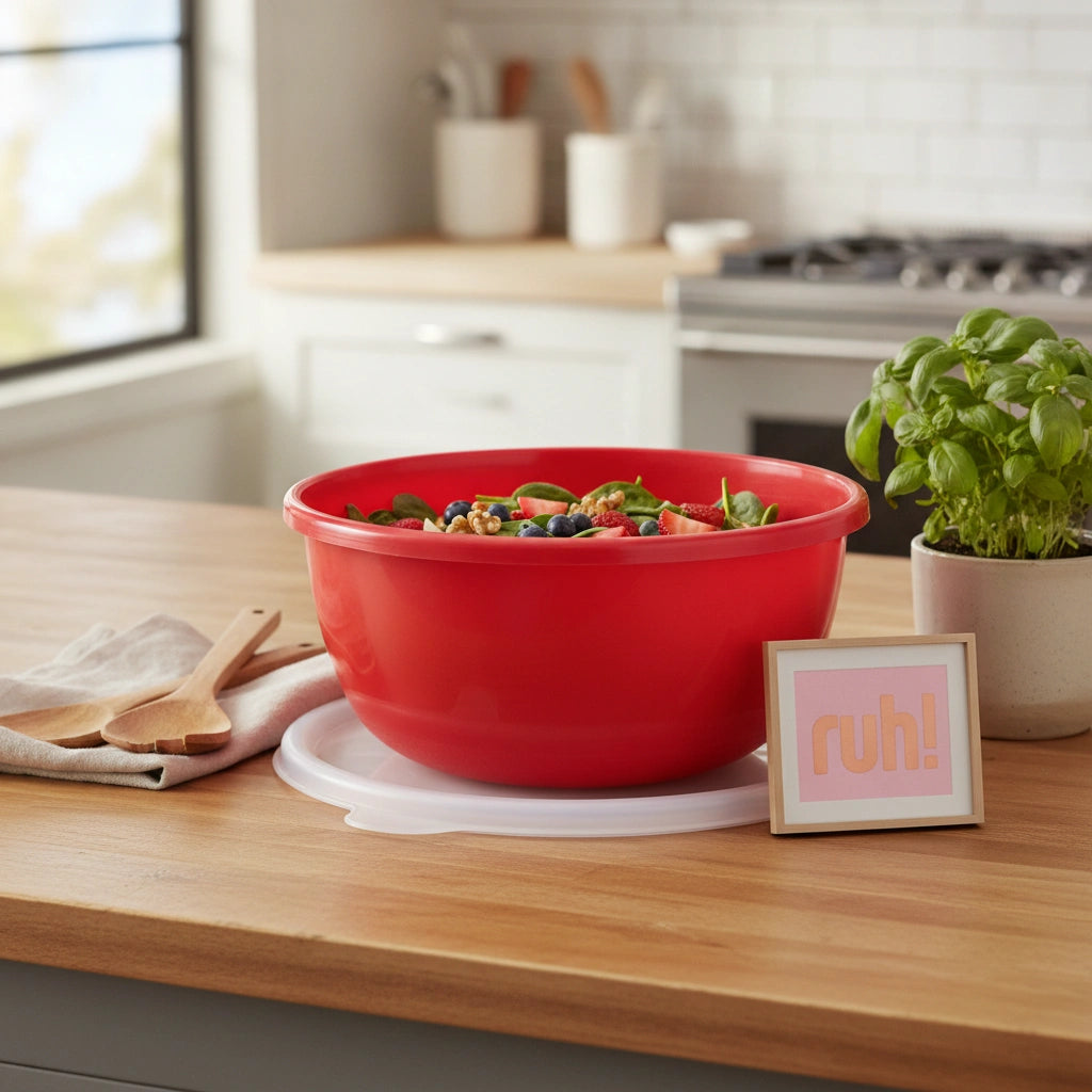 Contenedor Jumbo con tapa Rojo | 5 litros