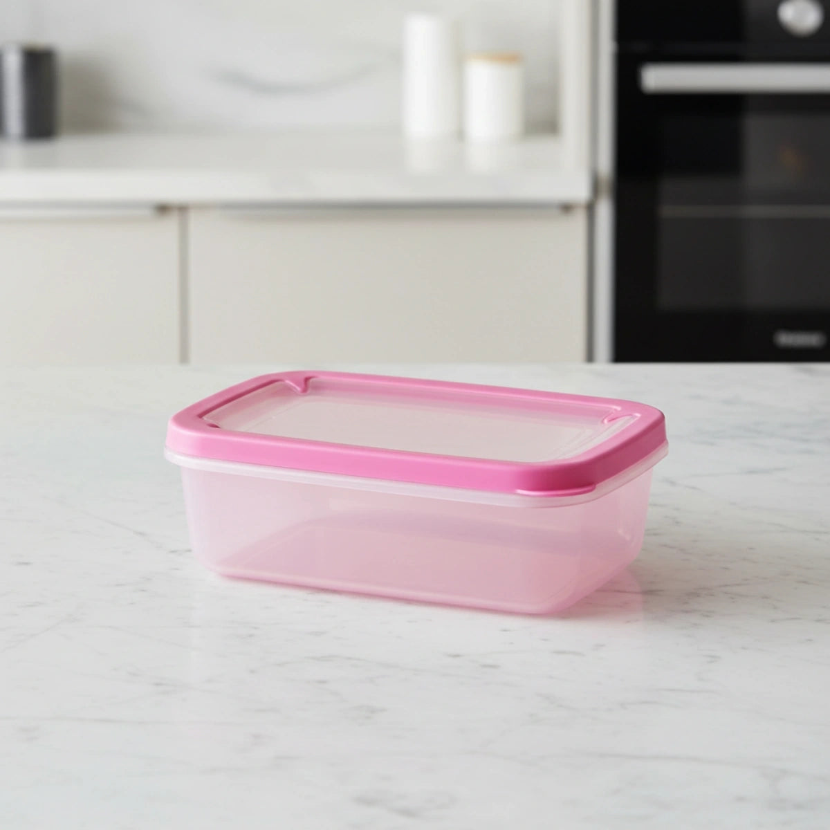 Contenedor Plástico Rosa 500 ml
