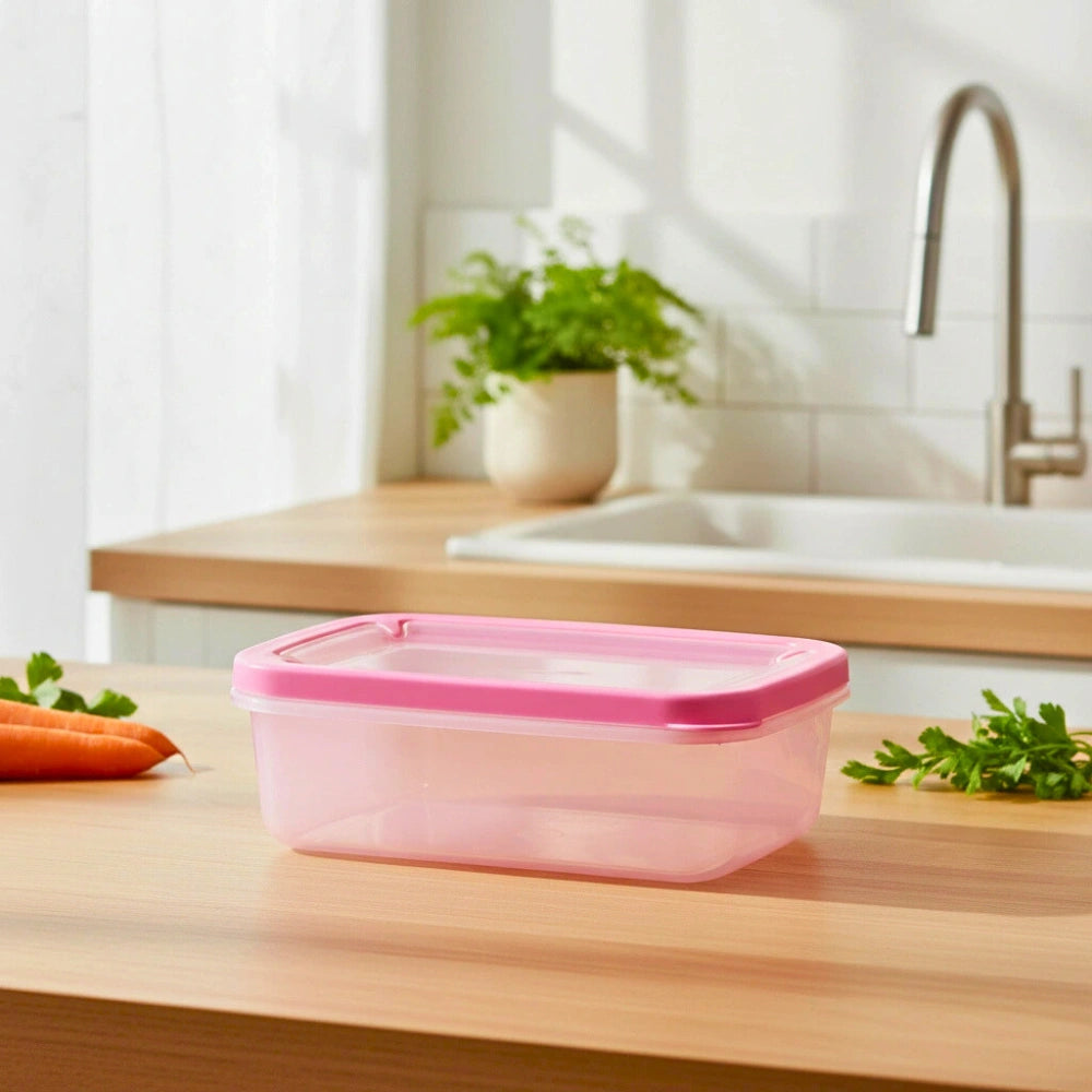 Contenedor Plástico Rosa 500 ml
