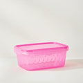 Contenedor Rosa 1 Litro con Tapa Hermética