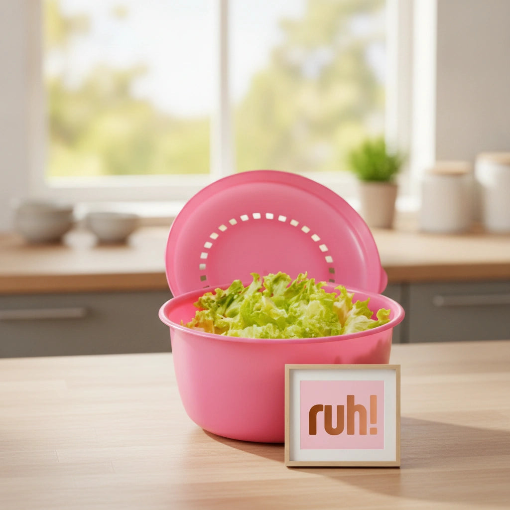Ensaladera con Tapa 3 Litros | Rosa