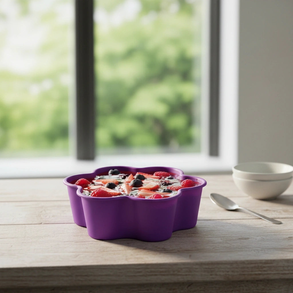 Gelatinero Morado Diseño Floral | 750 ml