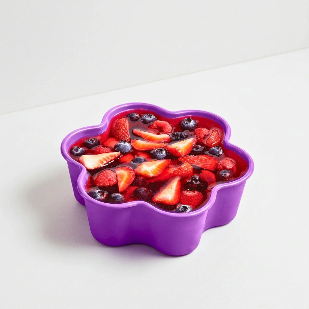 Gelatinero Morado Diseño Floral | 750 ml