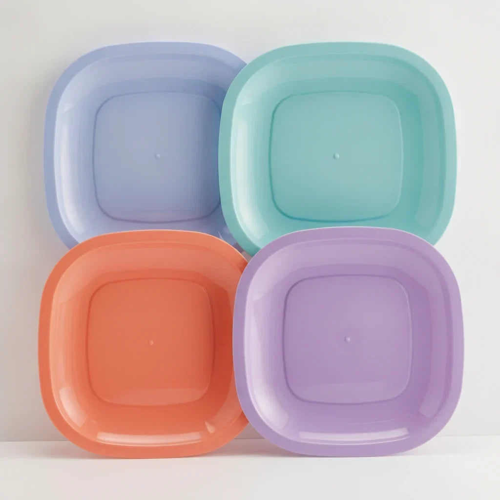 Juego de 4 Platos Sweet Multicolor 21 cm c/u