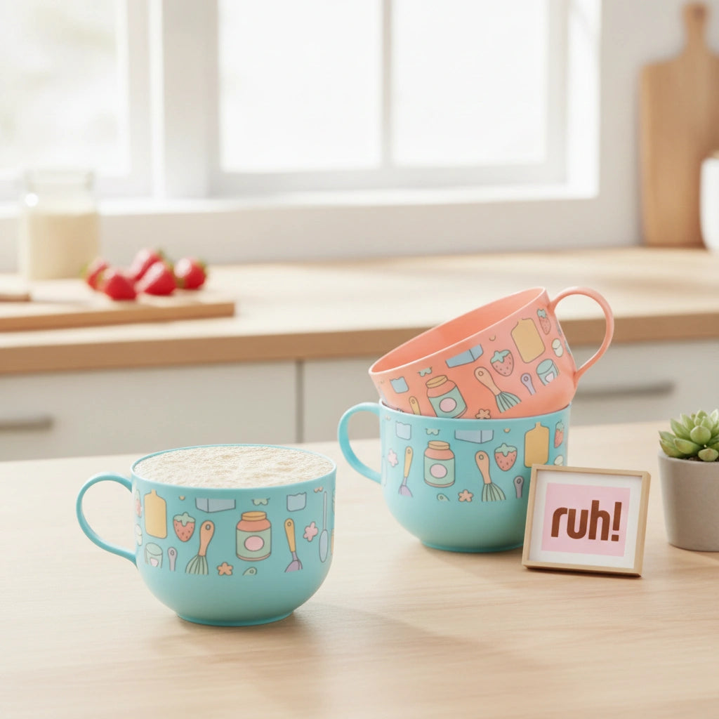 Juego de 4 Tazas Sweet Multicolor 320 ml c/u