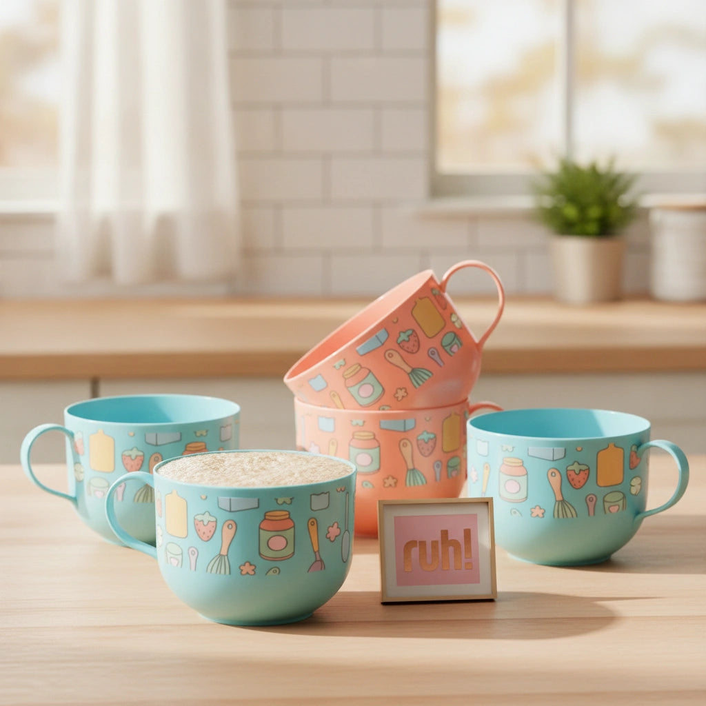 Juego de 4 Tazas Sweet Multicolor 320 ml c/u