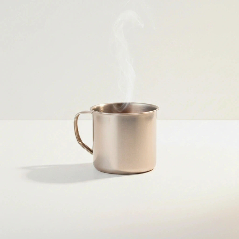 Juego de 6 Tazas de Acero Inoxidable | 350 ml