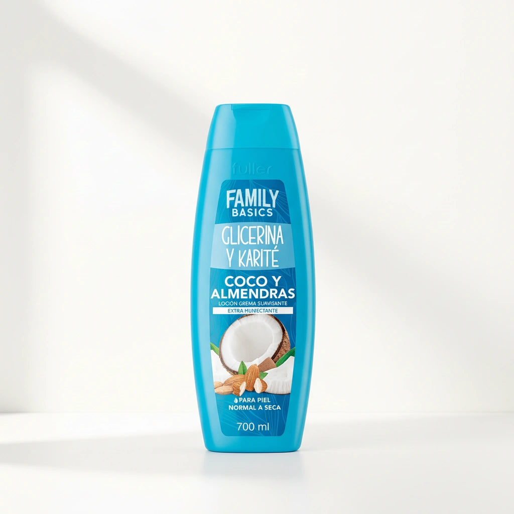 Loción crema humectante coco y almendras 700 ml