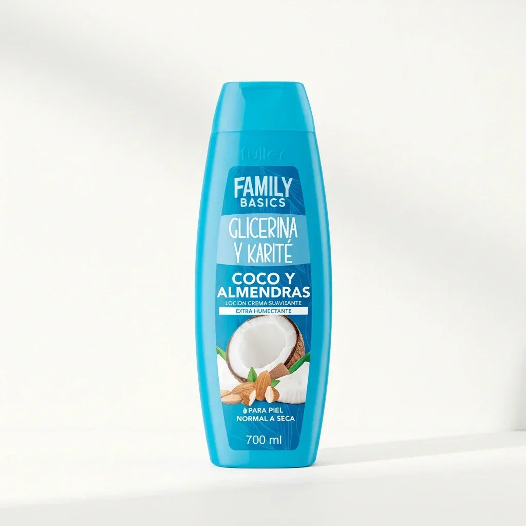 Loción crema humectante coco y almendras 700 ml