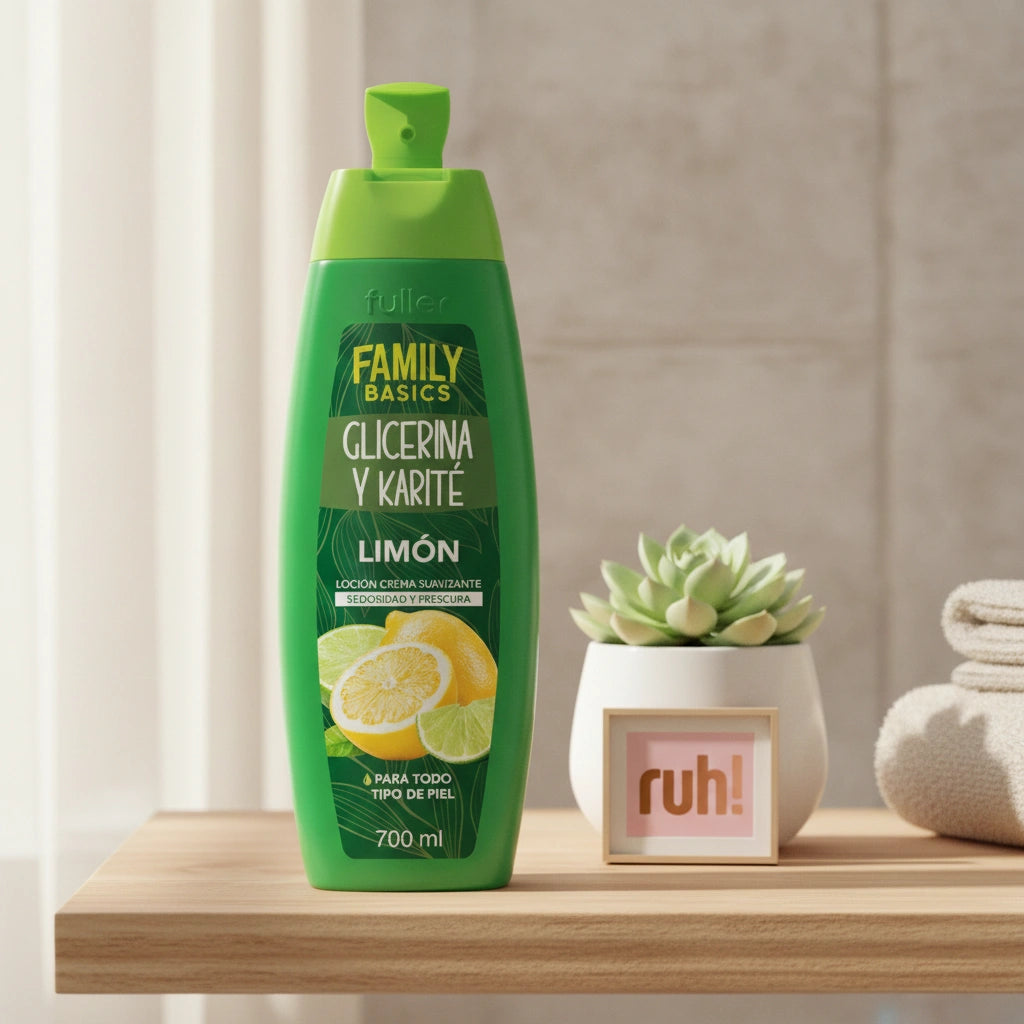 Loción crema suavizante con Limón 700 ml | Sedosidad y frescura