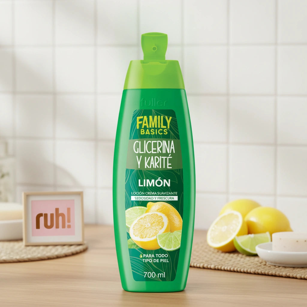 Loción crema suavizante con Limón 700 ml | Sedosidad y frescura