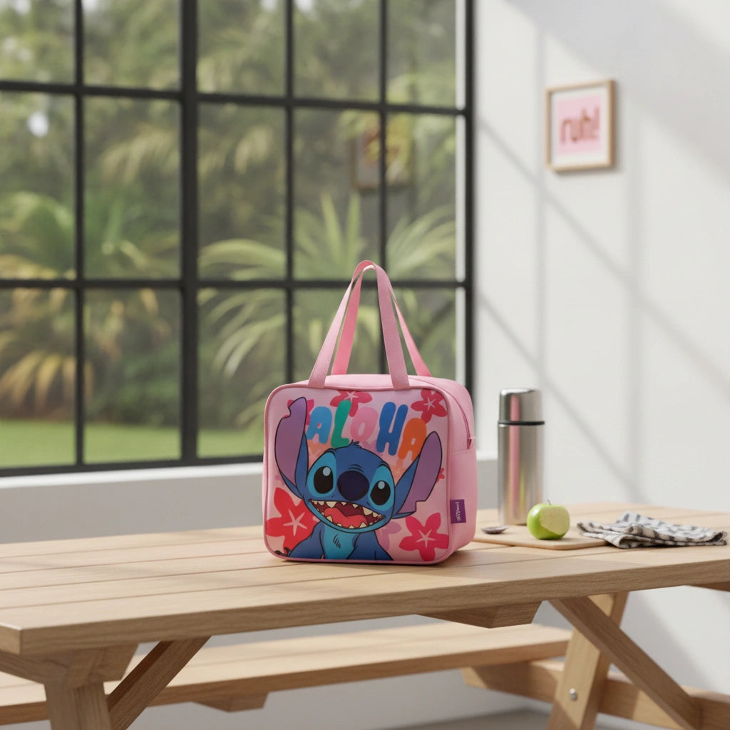 Lonchera Térmica Stitch Rosa
