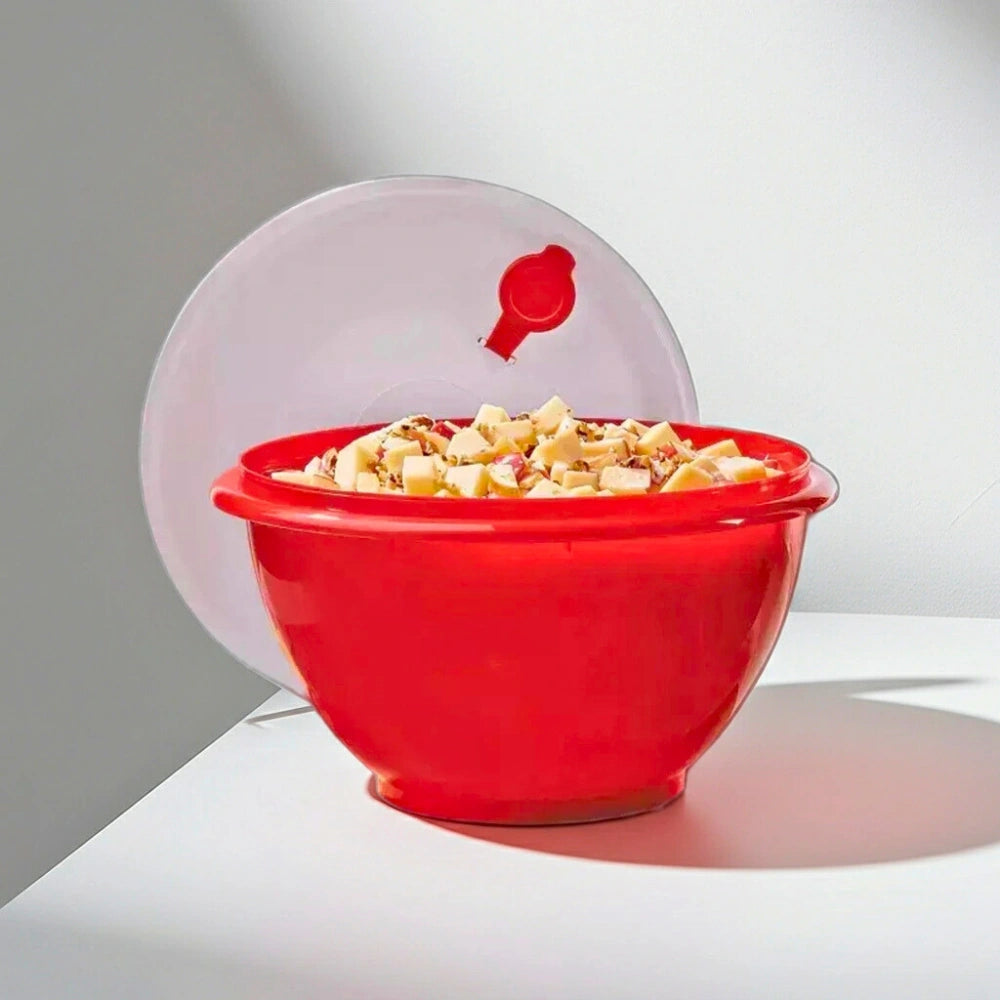 Maxi Bowl Jumbo Rojo con Tapa y Vertedero | 8 L