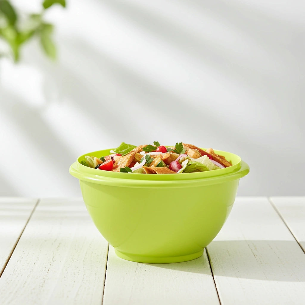 Maxi Bowl Verde Limón con Tapa y Vertedero | 2.4 L
