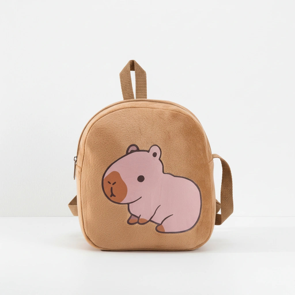 Mini Mochila Infantil con Capibara | 21 x 18 x 5 cm