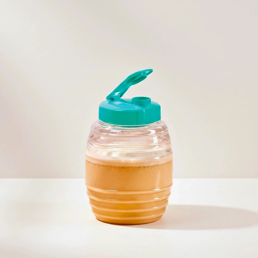 Mini Vitrolero Plástico 500 ml Tapa Turquesa