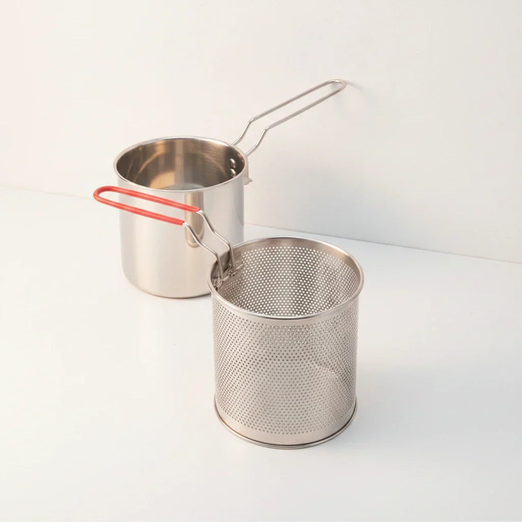 Olla freidora de Acero Inoxidable 1.2 litros
