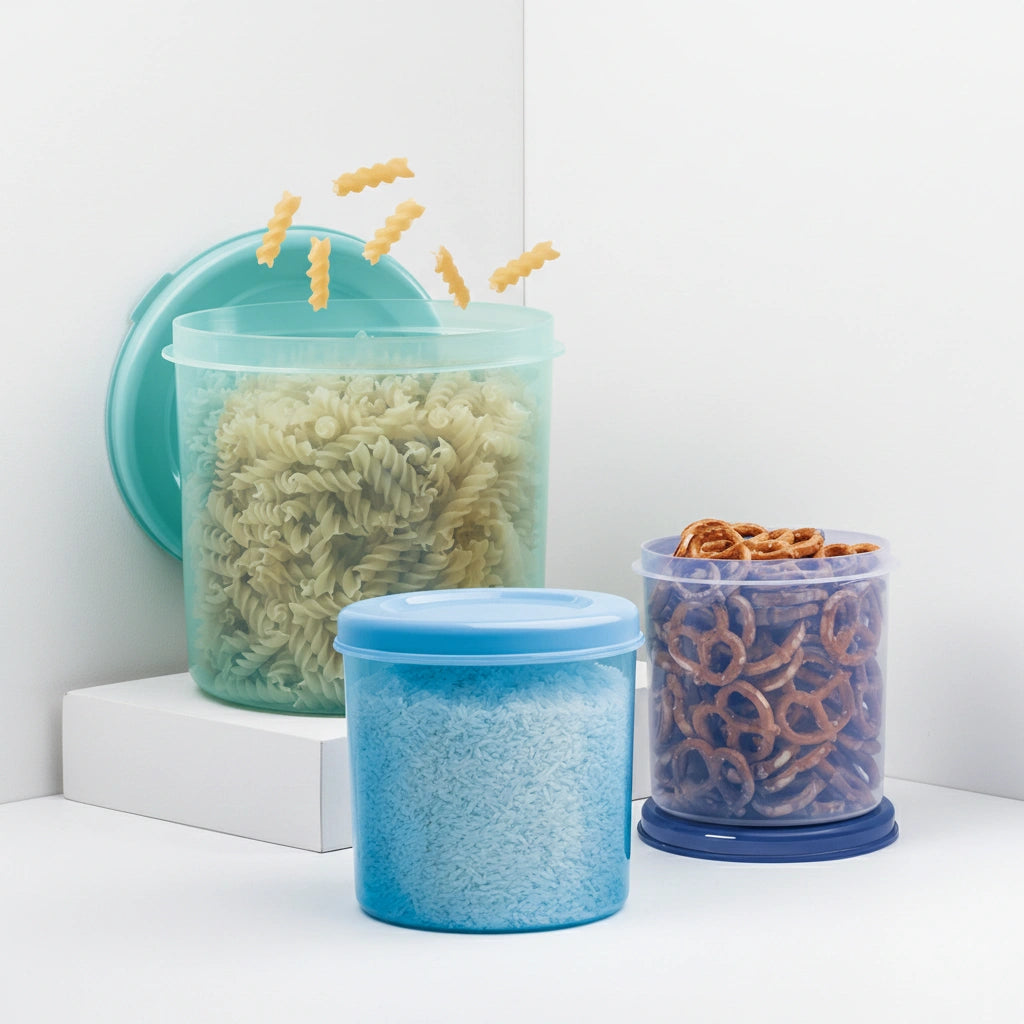 Set 3 Contenedores Azules 850 ml, 1.5 L y 2.8 L