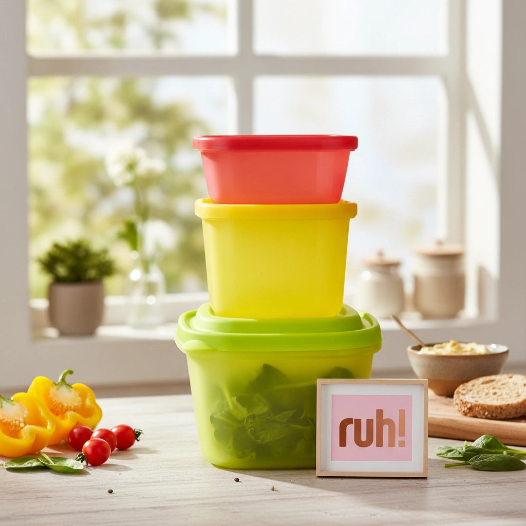 Set 3 Contenedores Cuadrados | 380 ml, 850 ml y 1.6 L.