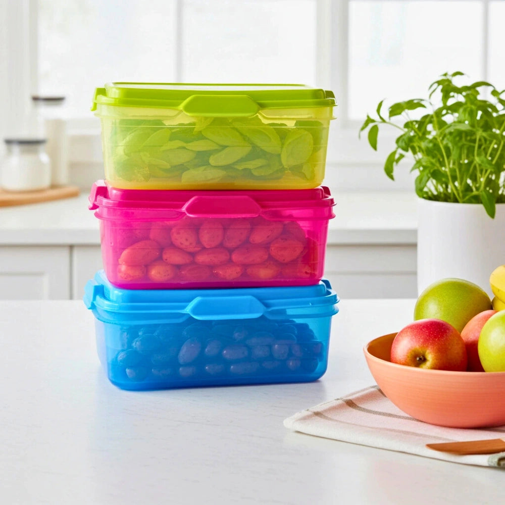 Set 3 Contenedores Rectangulares | 500 ml c/u