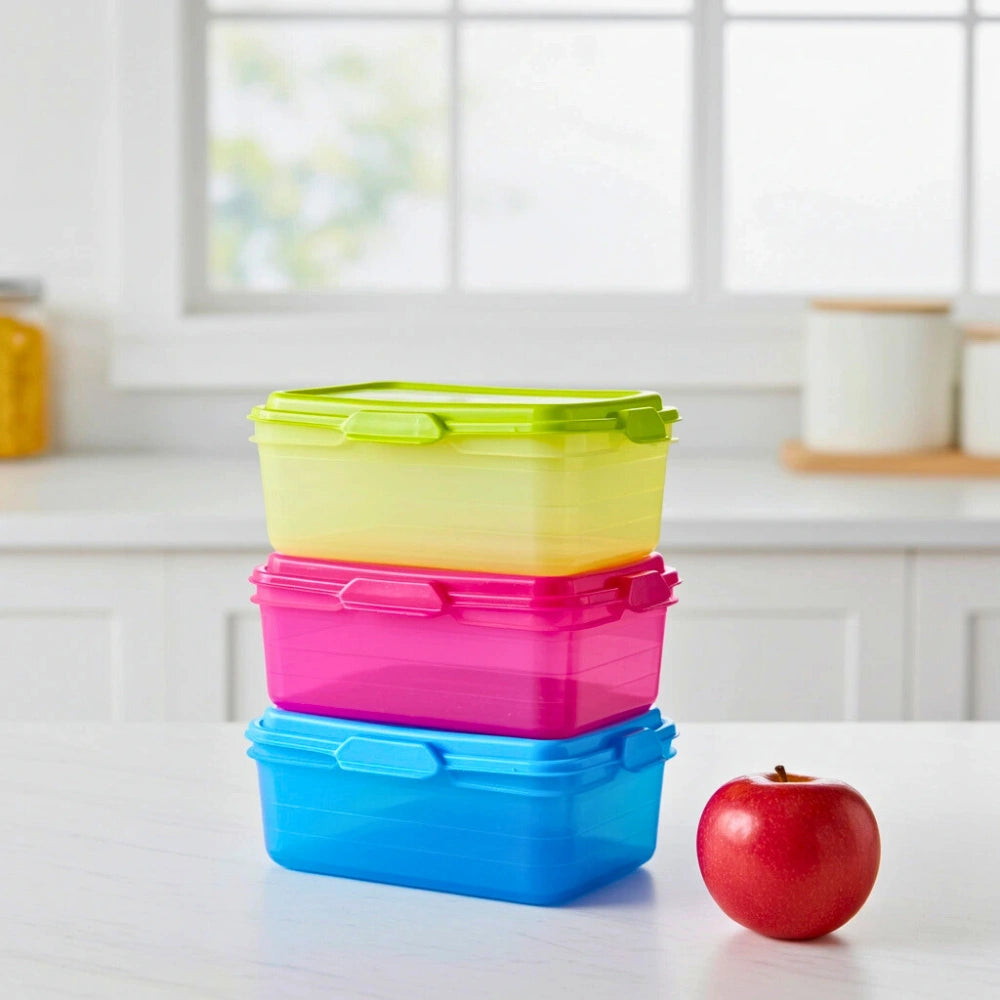 Set 3 Contenedores Rectangulares | 500 ml c/u