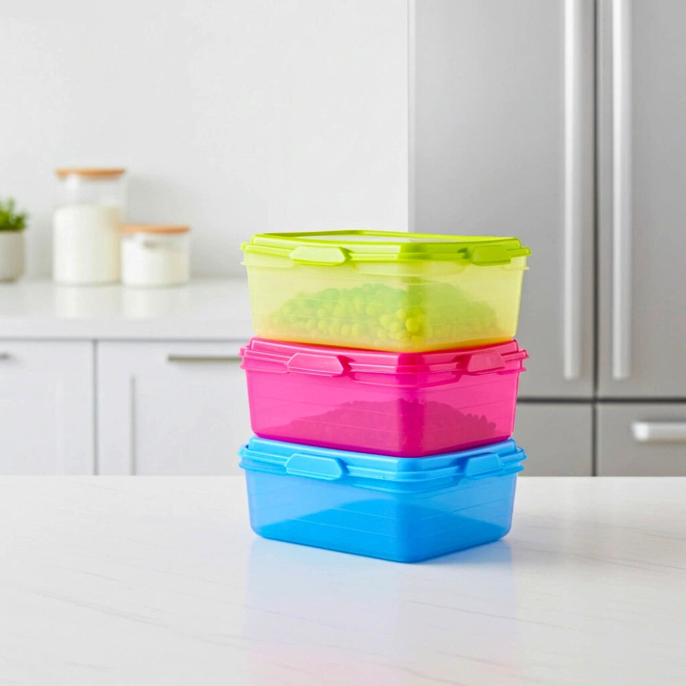 Set 3 Contenedores Rectangulares | 500 ml c/u