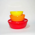 Set 3 Plastirefractarios Multicolor | Válvula | 500 ml, 1.2 L y 2.5 L