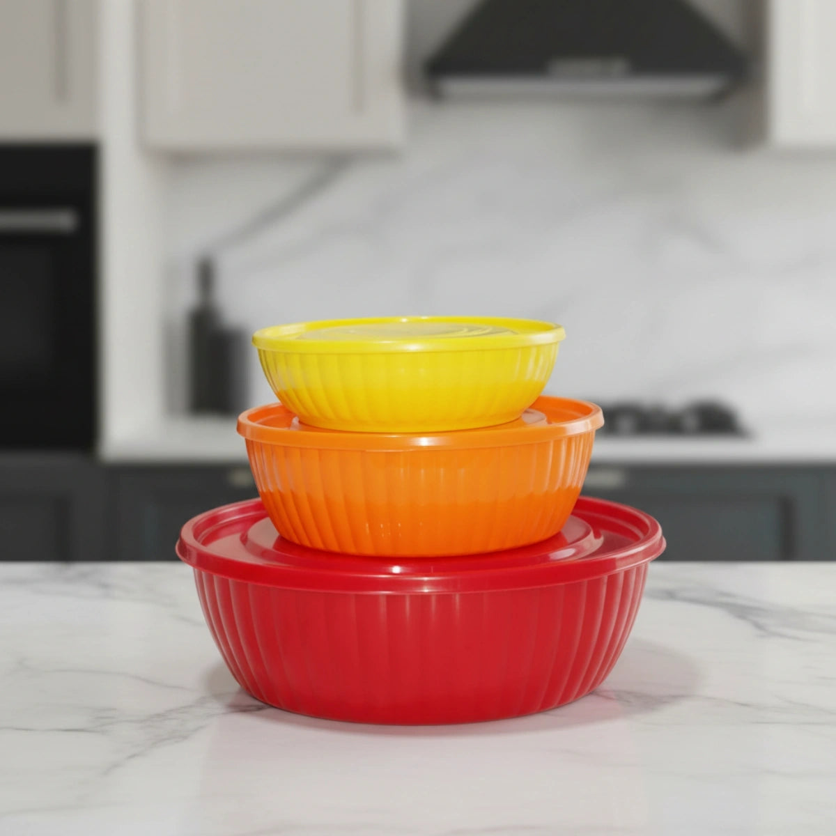 Set 3 Plastirefractarios Multicolor | Válvula | 500 ml, 1.2 L y 2.5 L