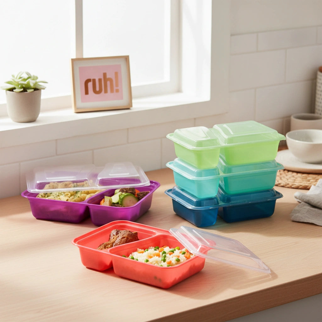 Set 5 Contenedores Gurmy Pack- Dúo Lunch 800 ml