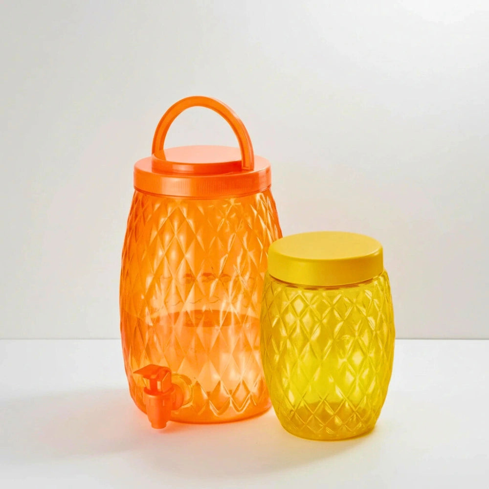 Set Citrus 2 Piezas | Vitrolero 2.8 L y Contenedor 1.1 L