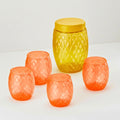 Set Citrus 5 Piezas | 4 Vasos y un Contenedor