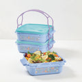 Set Portavianda con Tapa y asa Sweet Multicolor | 750 ml c/u