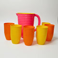 Set de Jarra 2 L y 6 Vasos de Plástico 370 ml